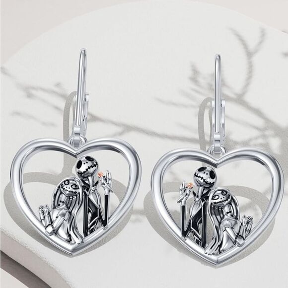 Jack and Sally Earrings, the Nightmare Before Christmas  Disney Nightmare Before Christmas Jack Sally Earrings
